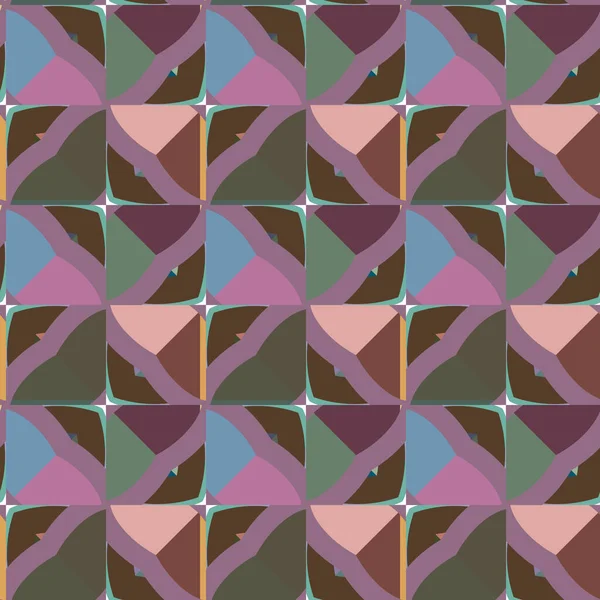 Nahtloses Muster Mit Geometrisch Wiederholten Formen Vektorillustration — Stockvektor