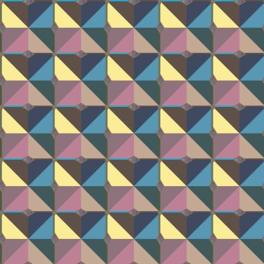 Tekrarlanan geometrik şekilli kusursuz desen, vektör illüstrasyonuName