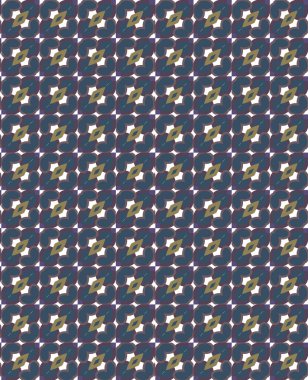 Geometrik şekilli kusursuz desen vektör çizimi