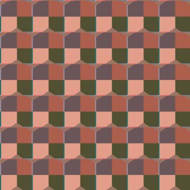 Soyut geometrik şekilli kusursuz desen