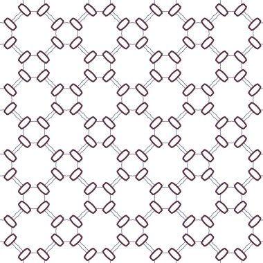 Geometrik şekilli kusursuz desen vektör çizimi