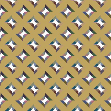 Tekrarlanan geometrik şekilli kusursuz desen, vektör illüstrasyonuName