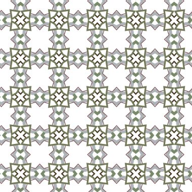 Tekrarlanan geometrik şekilli kusursuz desen, vektör illüstrasyonuName