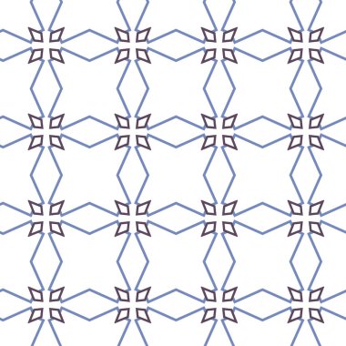 Geometrik şekilli kusursuz desen vektör çizimi