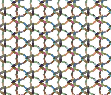 Geometrik şekilli kusursuz desen vektör çizimi
