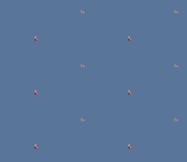 farklı geometrik şekillere sahip soyut, pürüzsüz desensiz vektör çizimi