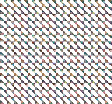 Geometrik şekilli kusursuz desen vektör çizimi