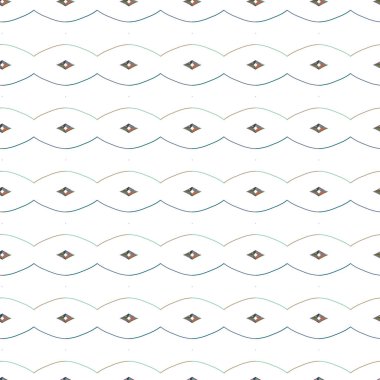 Geometrik şekilli kusursuz desen vektör çizimi