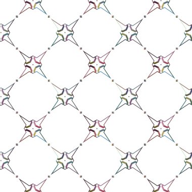 Geometrik şekilli kusursuz desen vektör çizimi