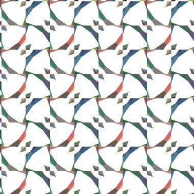 Geometrik şekilli kusursuz desen vektör çizimi