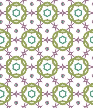 Geometrik şekilli kusursuz desen vektör çizimi