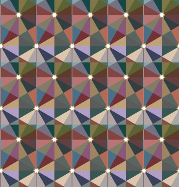 Geometrik şekilli kusursuz desen vektör çizimi