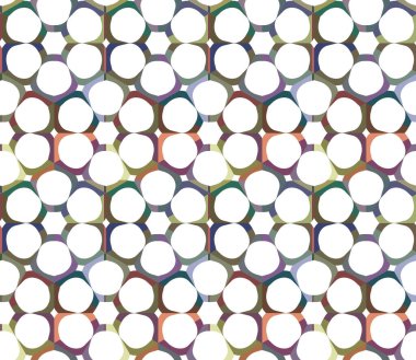 Geometrik şekilli kusursuz desen vektör çizimi
