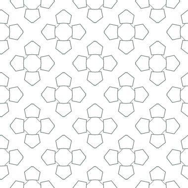 Geometrik şekilli kusursuz desen vektör çizimi
