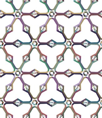 Soyut geometrik şekilli kusursuz desen