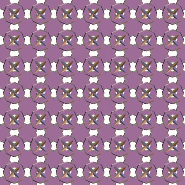 Geometrik şekilli kusursuz desen vektör çizimi