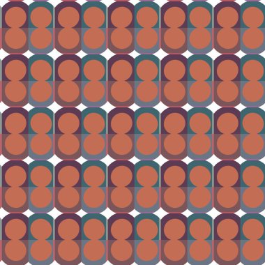 Geometrik şekilli kusursuz desen vektör çizimi