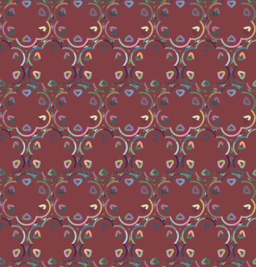 Tekrarlanan geometrik şekilli kusursuz desen, vektör illüstrasyonuName