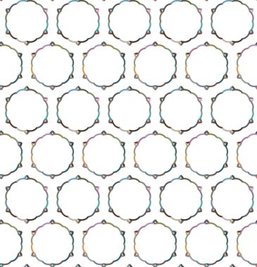Geometrik şekilli kusursuz desen vektör çizimi