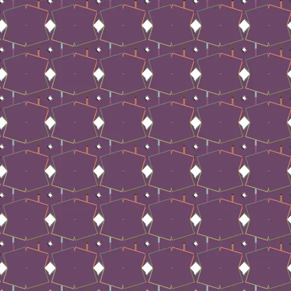 具有几何形状矢量插图的无缝图案 — 图库矢量图片
