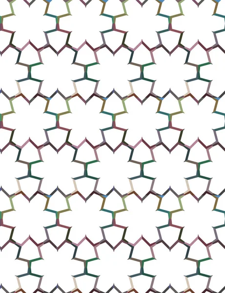 Nahtlose Muster Mit Geometrischen Formen Vektorillustration — Stockvektor