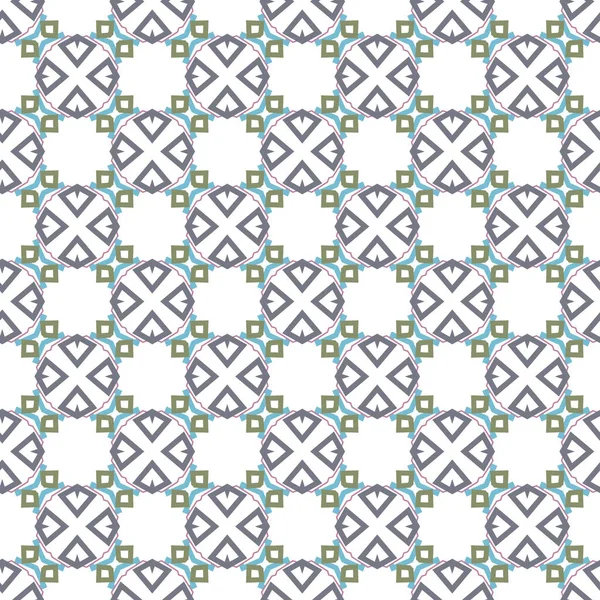 Nahtlose Geometrische Ornamentmuster Abstrakter Hintergrund — Stockvektor