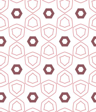Tekrarlanan geometrik şekilli kusursuz desen, vektör illüstrasyonuName