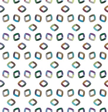 Geometrik şekilli kusursuz desen vektör çizimi