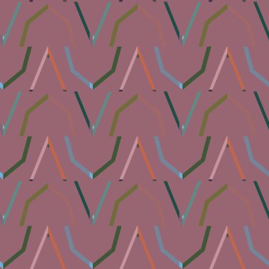 farklı geometrik şekillere sahip soyut, pürüzsüz desensiz vektör çizimi