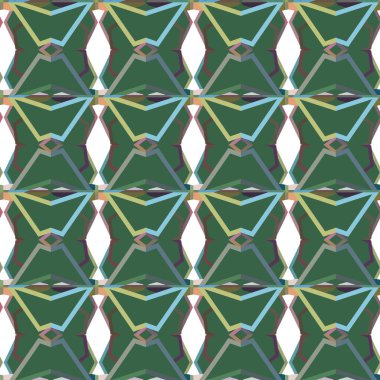 Soyut geometrik şekilli kusursuz desen
