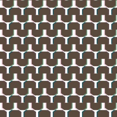 Geometrik şekilli kusursuz desen vektör çizimi