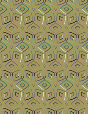 Geometrik şekilli kusursuz desen vektör çizimi