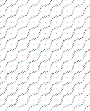 Geometrik şekilli kusursuz desen vektör çizimi