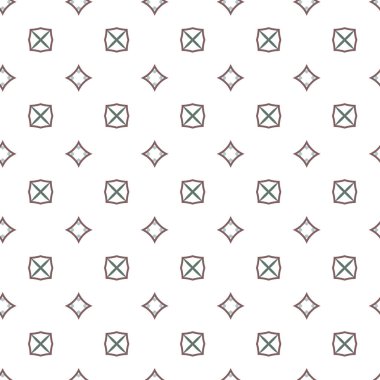 Geometrik şekilli kusursuz desen vektör çizimi