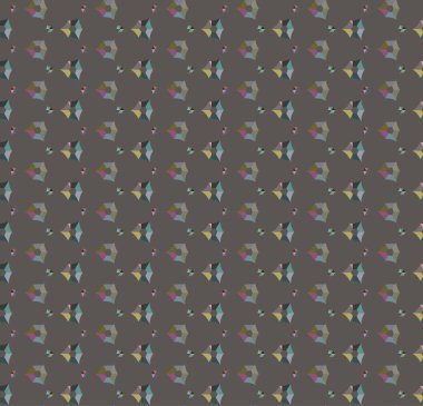 Geometrik şekilli kusursuz desen vektör çizimi