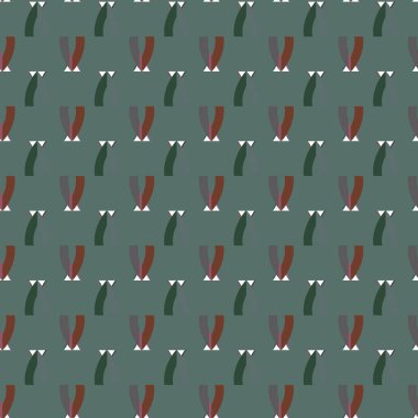 Geometrik şekilli kusursuz desen vektör çizimi