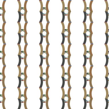 farklı geometrik şekillere sahip soyut, pürüzsüz desensiz vektör çizimi