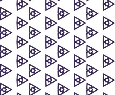 Geometrik şekilli kusursuz desen vektör çizimi