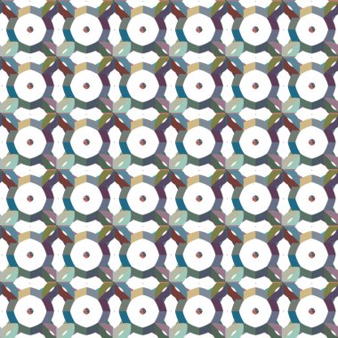 Tekrarlanan geometrik şekilli kusursuz desen, vektör illüstrasyonuName