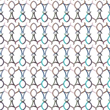Geometrik şekilli kusursuz desen vektör çizimi