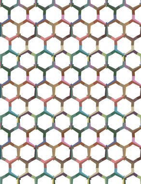Geometrik şekilli kusursuz desen vektör çizimi
