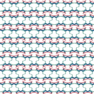 Geometrik şekilli kusursuz desen vektör çizimi 