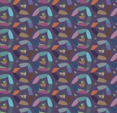 Tekrarlanan geometrik şekilli kusursuz desen, vektör illüstrasyonuName