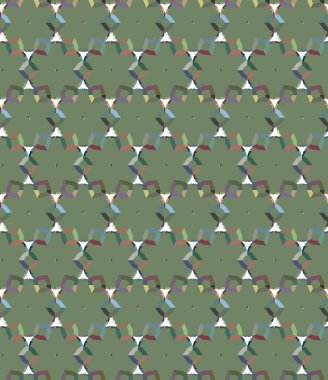 Geometrik şekilli kusursuz desen vektör çizimi
