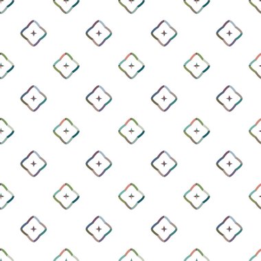 Tekrarlanan geometrik şekilli kusursuz desen, vektör illüstrasyonuName