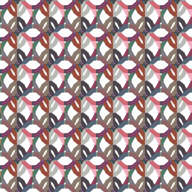Geometrik şekilli kusursuz desen vektör çizimi