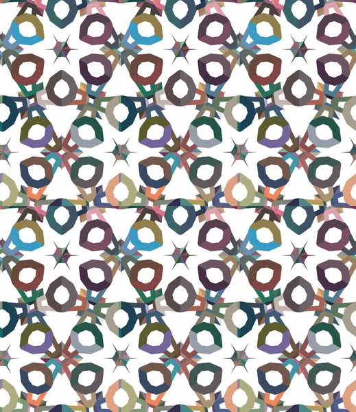 Patrón Sin Costuras Con Formas Geométricas Abstractas — Archivo Imágenes Vectoriales