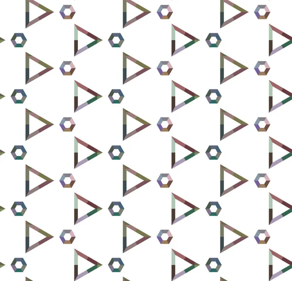 Modello Senza Soluzione Continuità Con Forme Geometriche Illustrazione Vettoriale — Vettoriale Stock