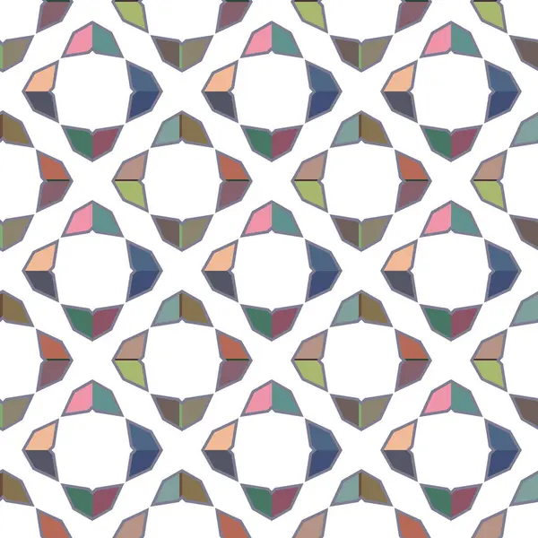 Pola Geometris Ornamental Mulus Latar Belakang Abstrak - Stok Vektor