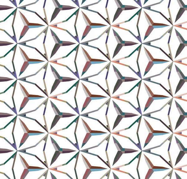 Patrón Ornamental Geométrico Sin Costuras Fondo Abstracto — Archivo Imágenes Vectoriales